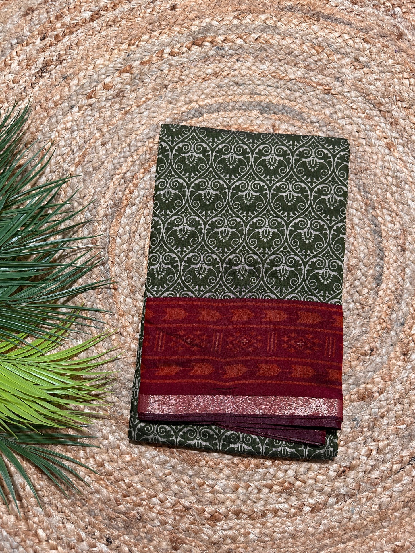 Vanilla Viscose Saree
