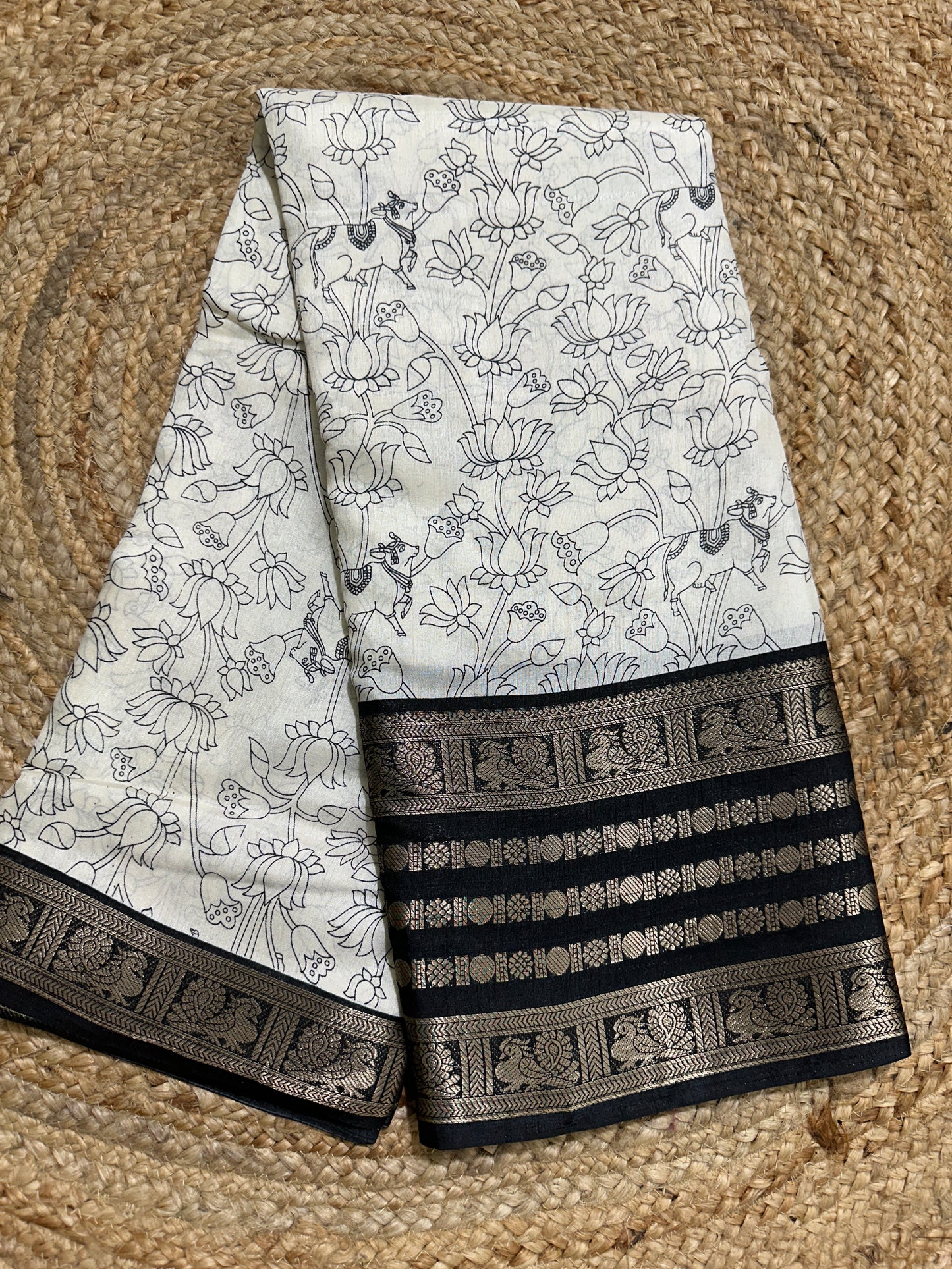 Pen Kalamkari Fancy Saree