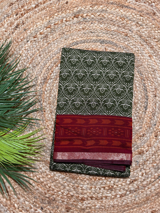 Vanilla Viscose Saree