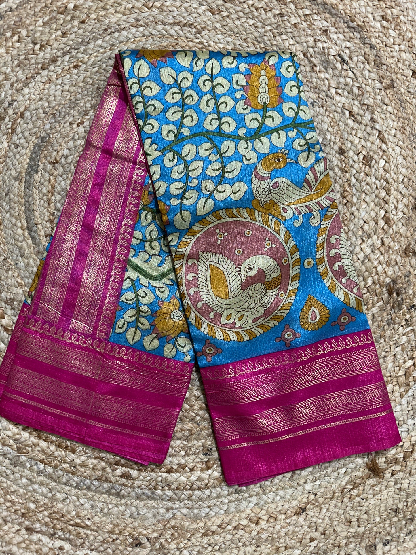 Maskara Cotton Blend Silk Saree