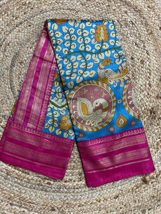 Maskara Cotton Blend Silk Saree