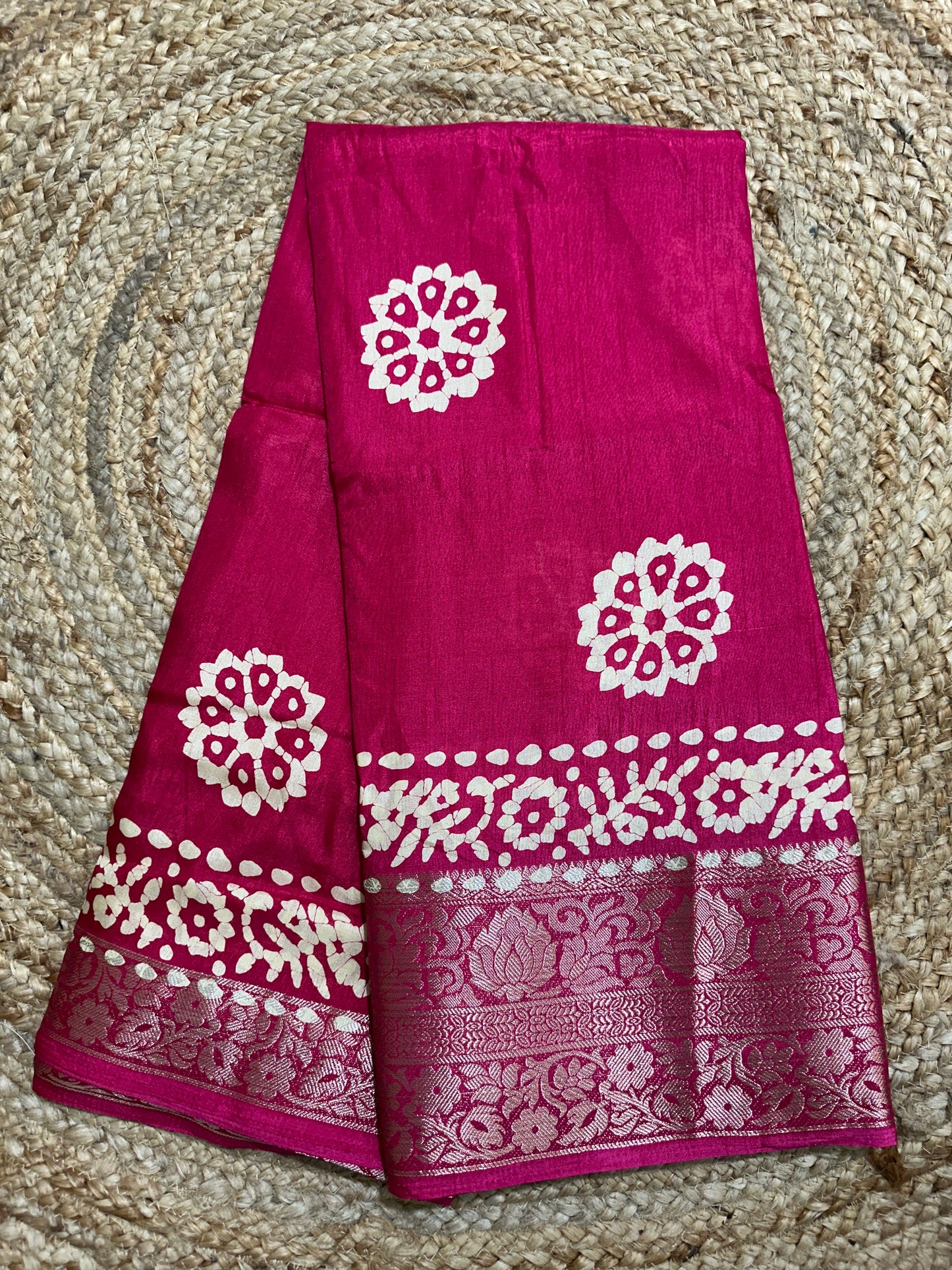 Pink Binny Silk Saree