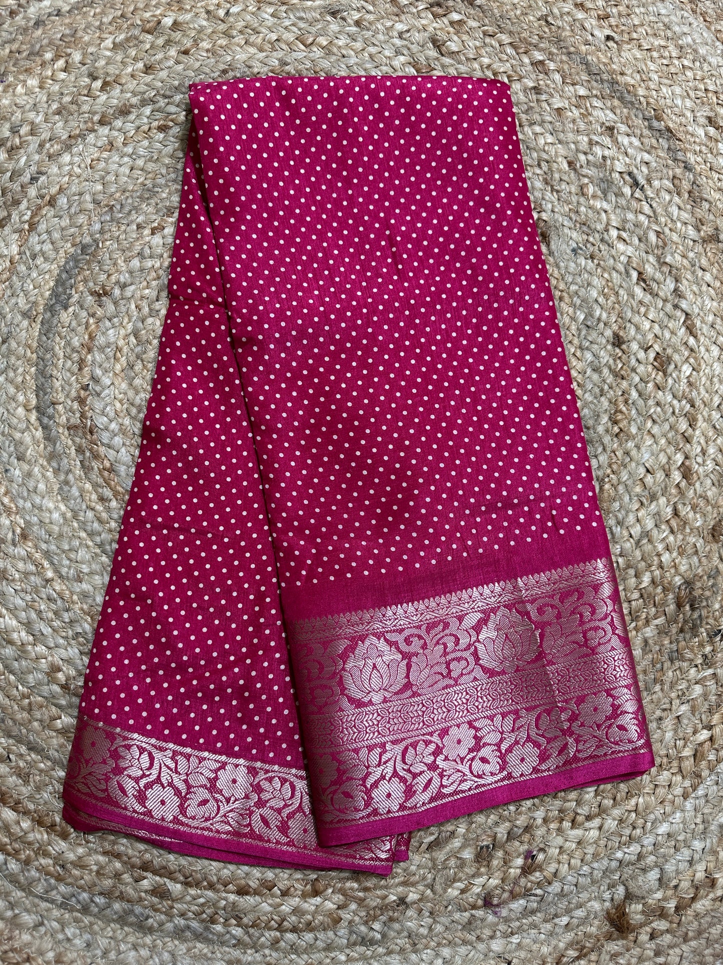 Pink Binny Silk Saree