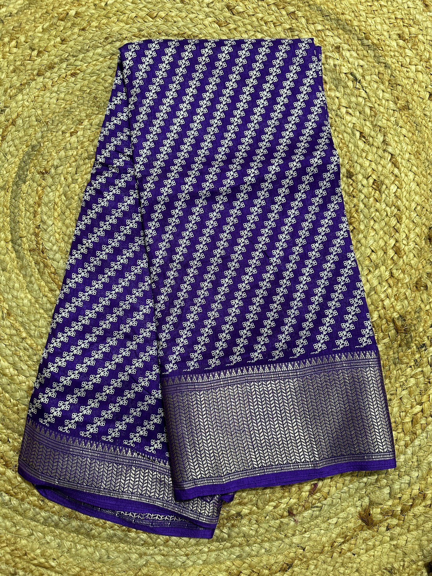 Purple Fancy Saree