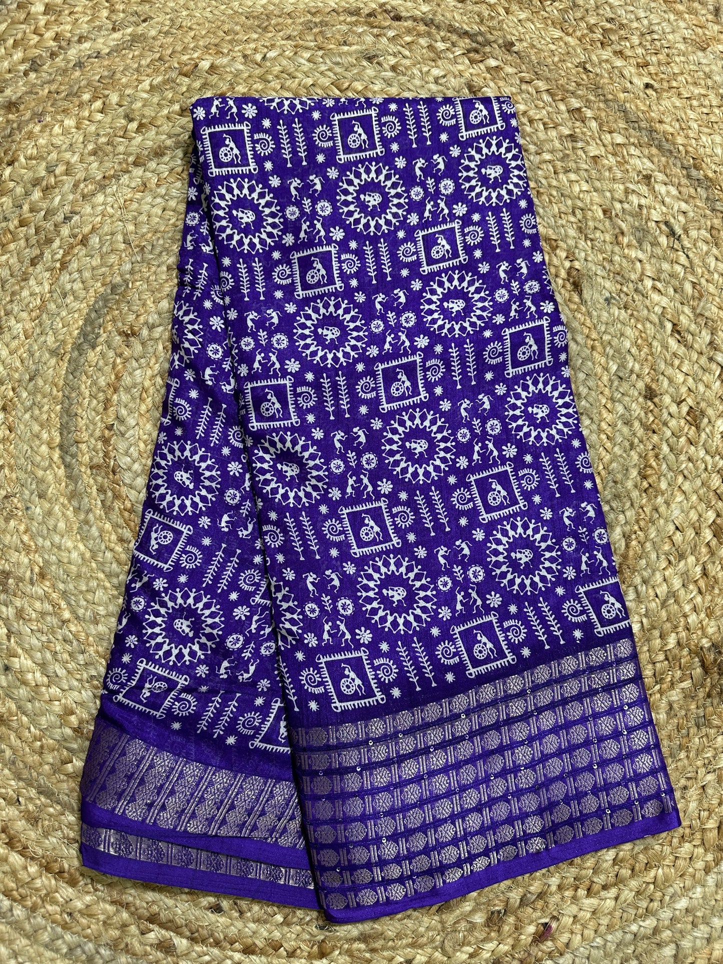 Purple Fancy Saree