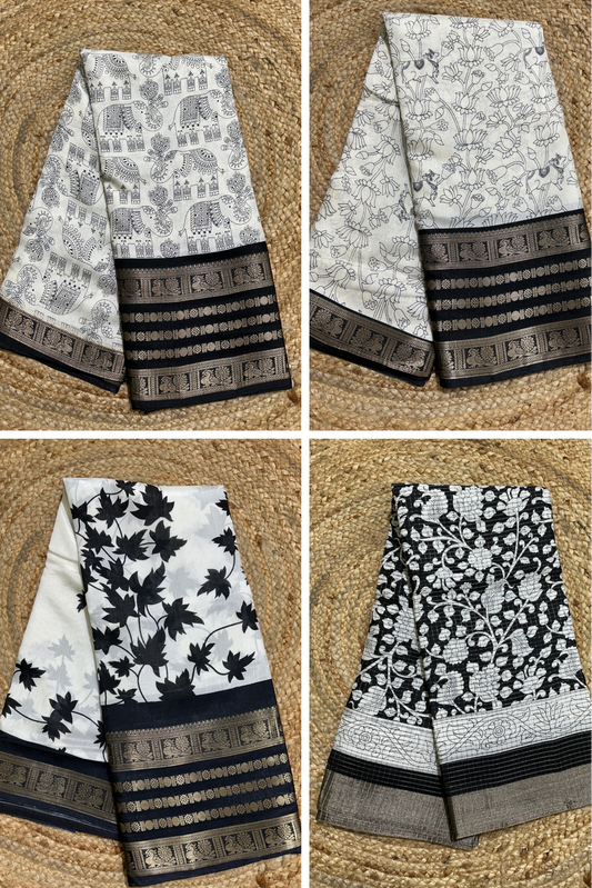 Pen Kalamkari Fancy Saree